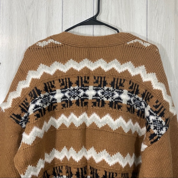 Ann Taylor Cropped Fair Isle Cardigan size XL - Picture 4 of 11